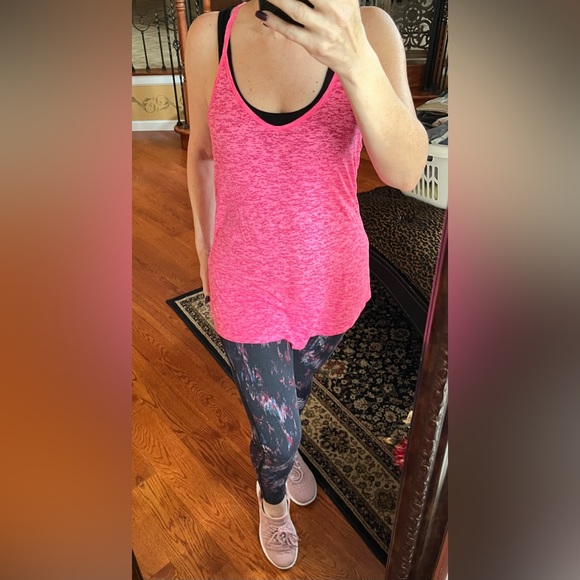 VS Sport Hot Pink Tank Top With Tee Back Size M - Picture 8 of 12